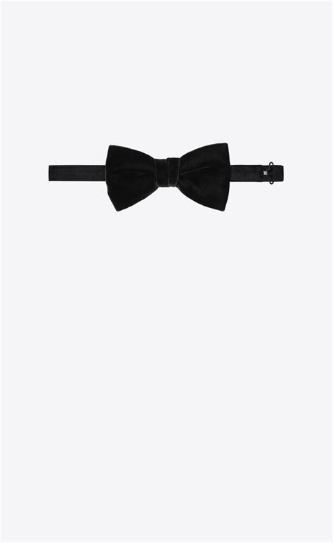 yves saint laurent bow tie|YVES bow tie in velvet .